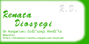 renata dioszegi business card